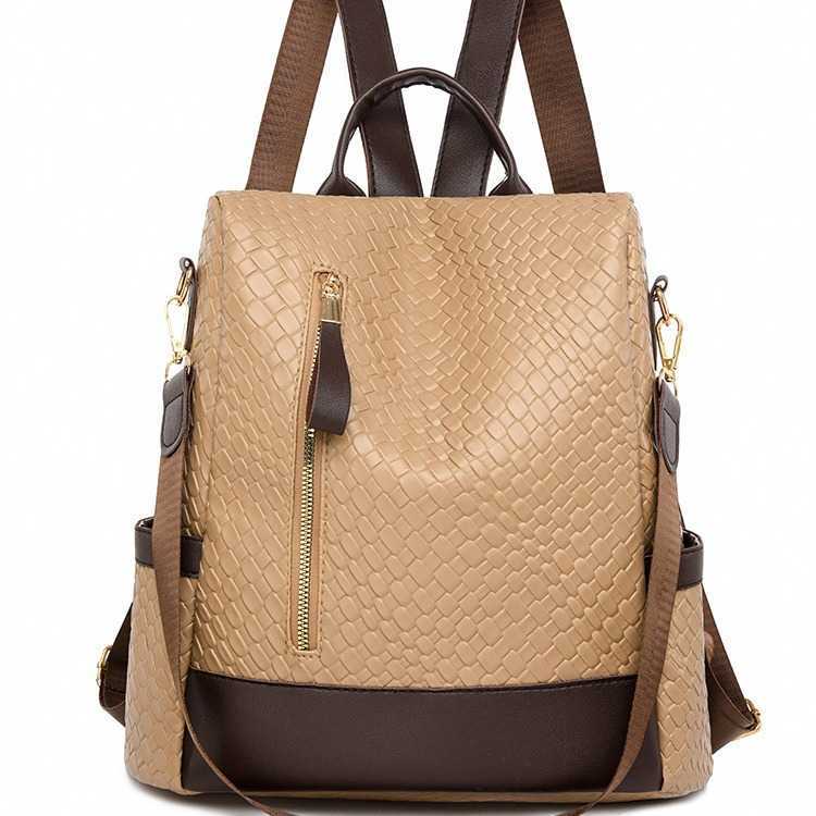 Bag for women new anti theft PU large capacity casual backpack simple commuting womens backpack womens backpack
