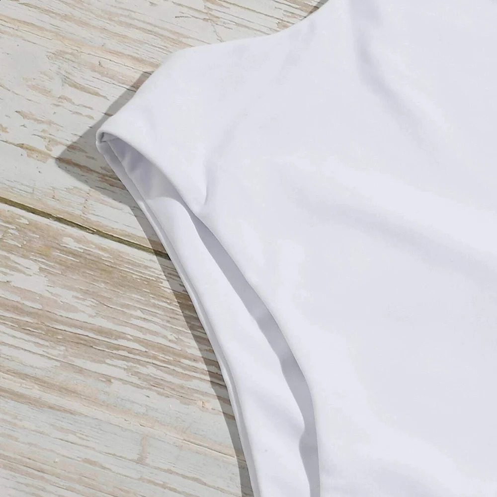 VigorCasey 2025 Solid One Shoulder Swimwear Women Sexy High Waist Hollow One Piece Swimsuit Monokini Backless Beach Bathing Suit 250118