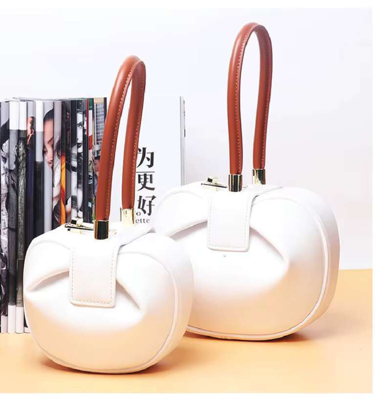 New Fashion Women Wonton Bucket One-Handle Small Round Handbag Underarm Bag