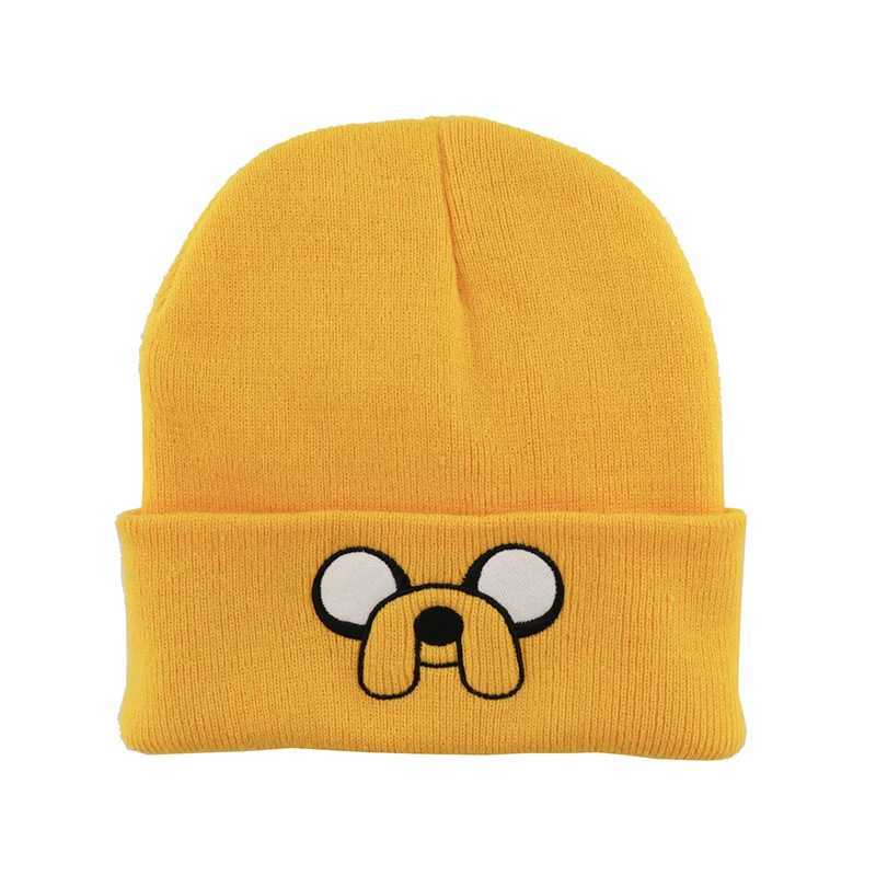 Beanie/Skull Caps 1Pcs Cute Puppy Pattern Embroidered Knitted Hat Yellow Ear Protection Hat Versatile Warm Hat For Autumn and Winter H241230