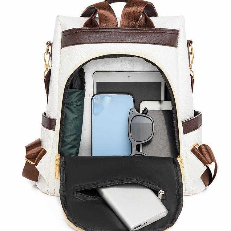 Bag for women new anti theft PU large capacity casual backpack simple commuting womens backpack womens backpack