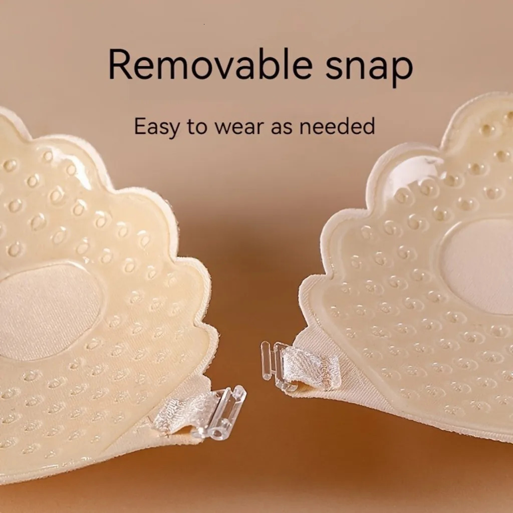 Adhesive Push Up Bra with Invisible Straps for Backless Outfits Silicone Nipple Reusable Strapless Tape 250122