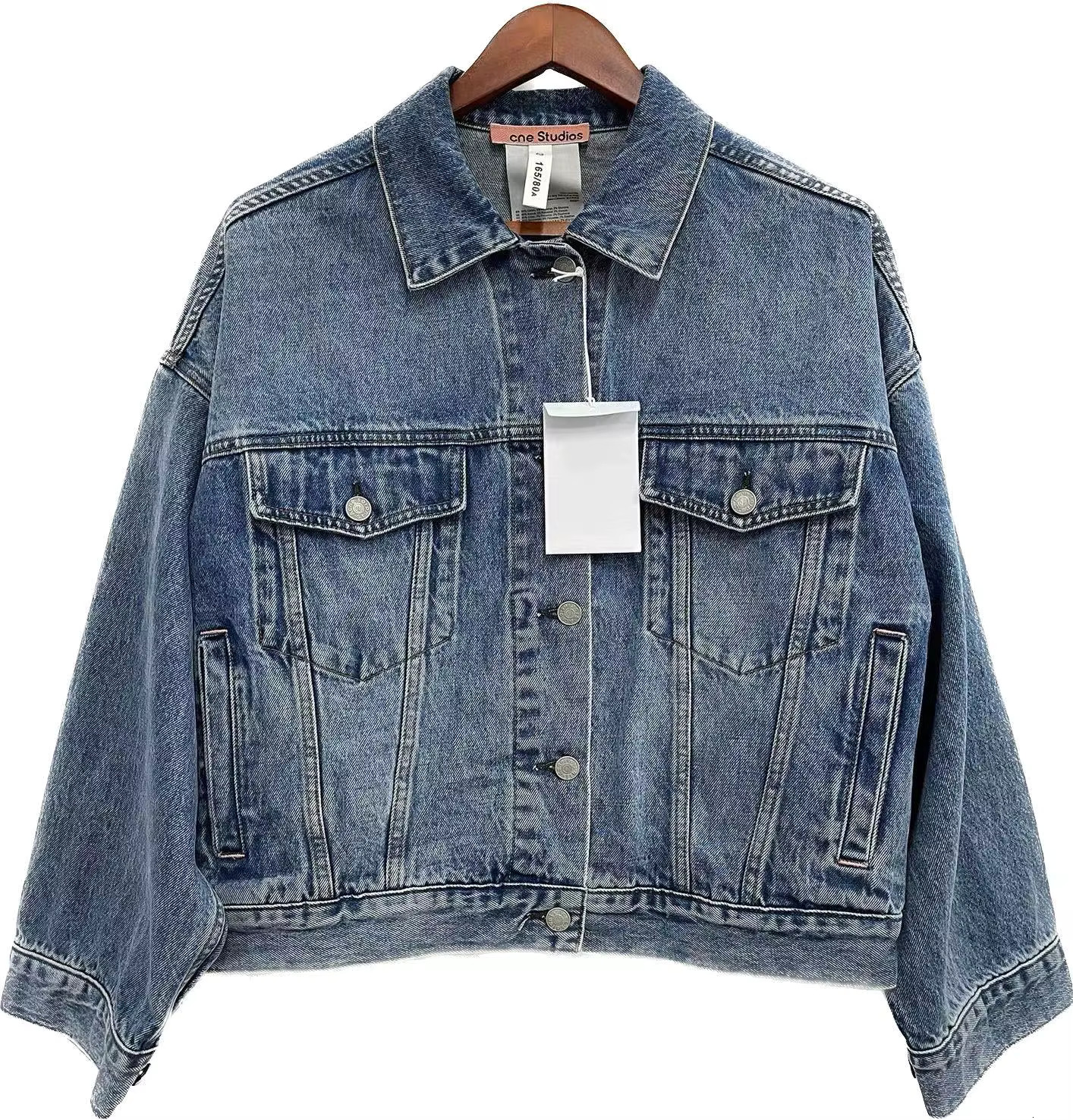 Women's Denim Coat Single Breasted Simple Casual Fashion Loose Denim Jacket New