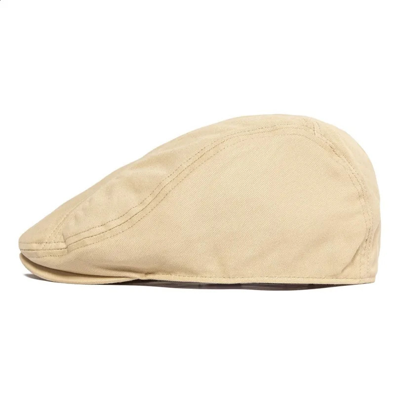 BOTVELA Twill Flat Cap Men 100% Cotton Ivy Caps Golf Baker Boy Hat Summer Fall sboy 250118