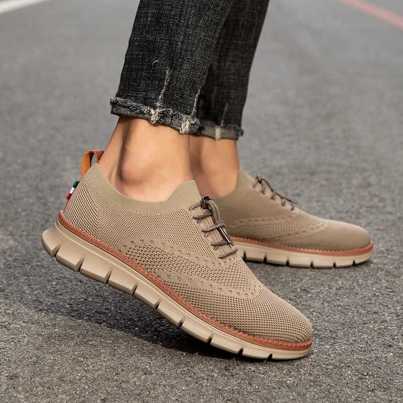 Mens casual shoes fashionable Loafers mens apartment lightweight breathable driving shoes outdoor sports shoes comfortable walking Zapatos Z250403