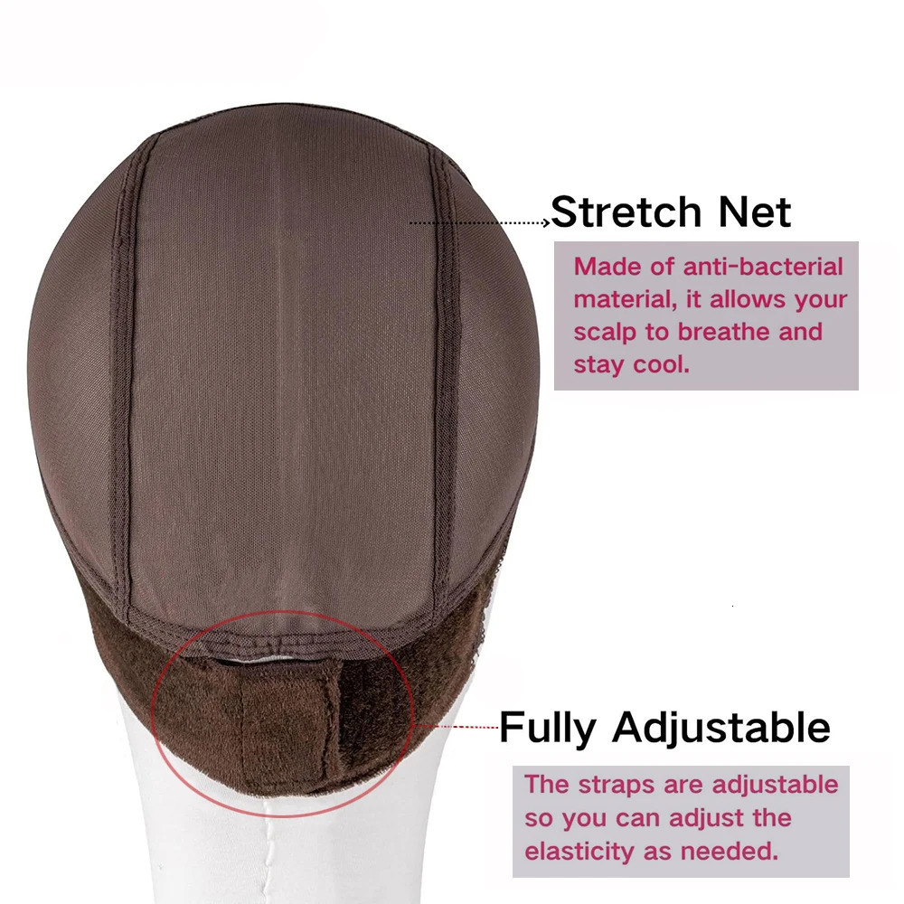 Lace Wig Grip Cap Women 4x5 Transparent Swiss Lace Front - Non-slip Adjustable Wig Gripper for Keeping Wigs In Place 250120