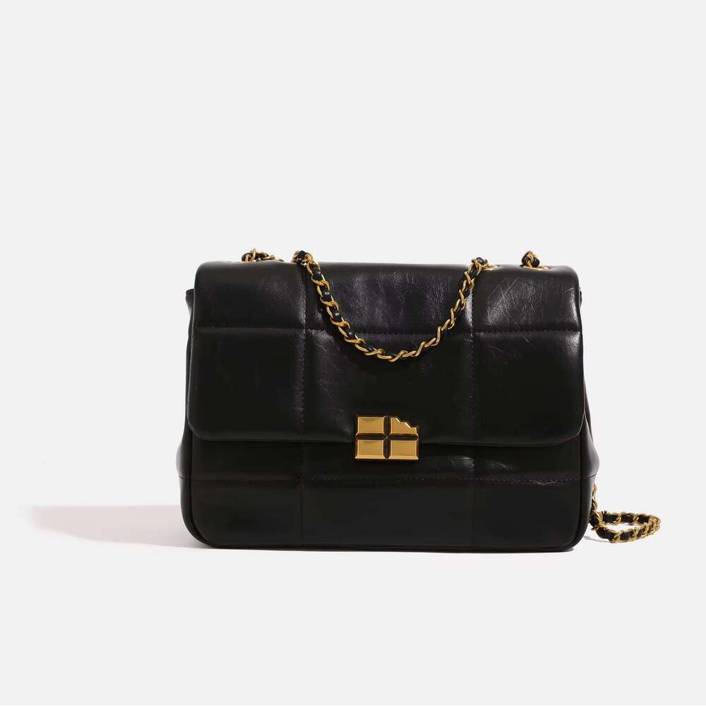 Maxdutti Quilted Dia Chain For Women 2023 New Soft And Smart Underarm Retro Versatile One Shoulder Crossbody Bag