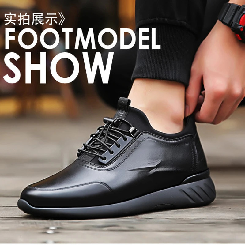 Mens Elevator Shoes Man Invisible Insole Men Heighten Increased 6CM Sneakers Taller Sports Shoes 250113
