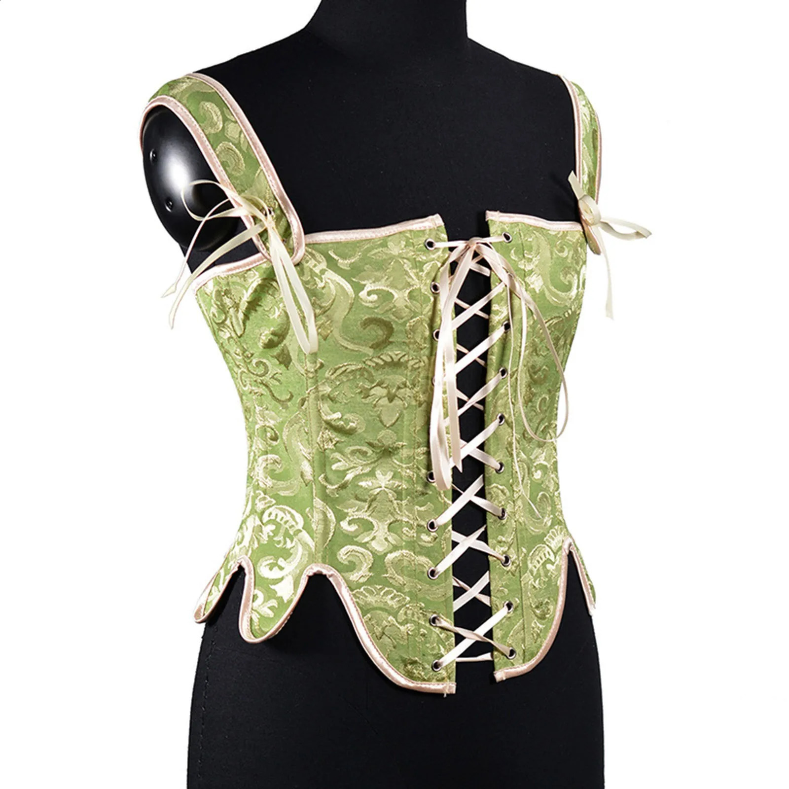 Corsetti Vintage E Bustiers Jacquard In Pizzo Jacquard Up Corsetto Taglie Forti Sexy Carnival Feste Per Feste Di Festa 250121 250121-image