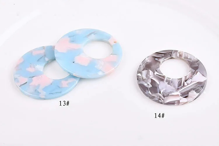 Color partial Round Earrings DIY Handmade acetate Korea pendant ear jewelry accessories package material 250117