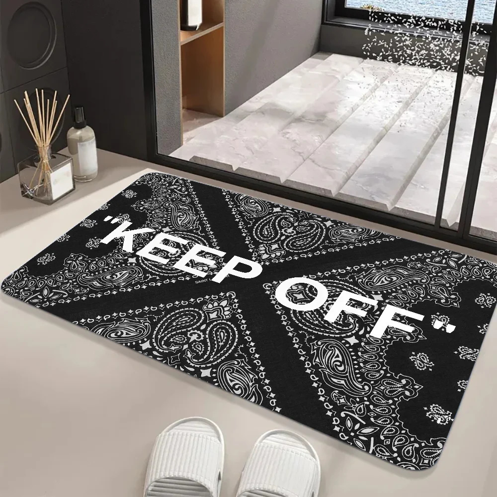 Keep Off Area Rug Floor Mat Graphic Printed Flannel Doormats for Bathroom Kitchen Entrance Carpet Home Decor 250116 - view 6