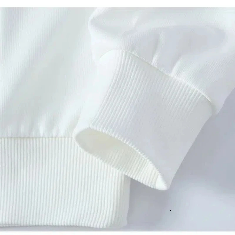 Spring Autumn Mens Clothing Pullover Geometric Letter Printing Lantern Long Sleeve Round Neck Hoodies Boyfriend Loose Tops 250122