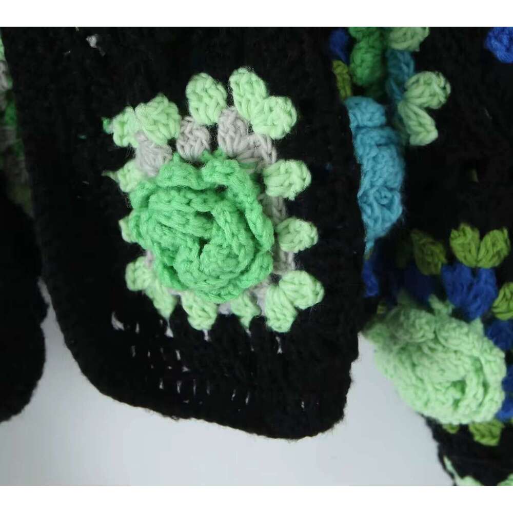 Boho Winter Cardigans New Wer 3D Handmade Sweaters Women's Loose Wool Cardigan Knitwear Mujer Pullovers