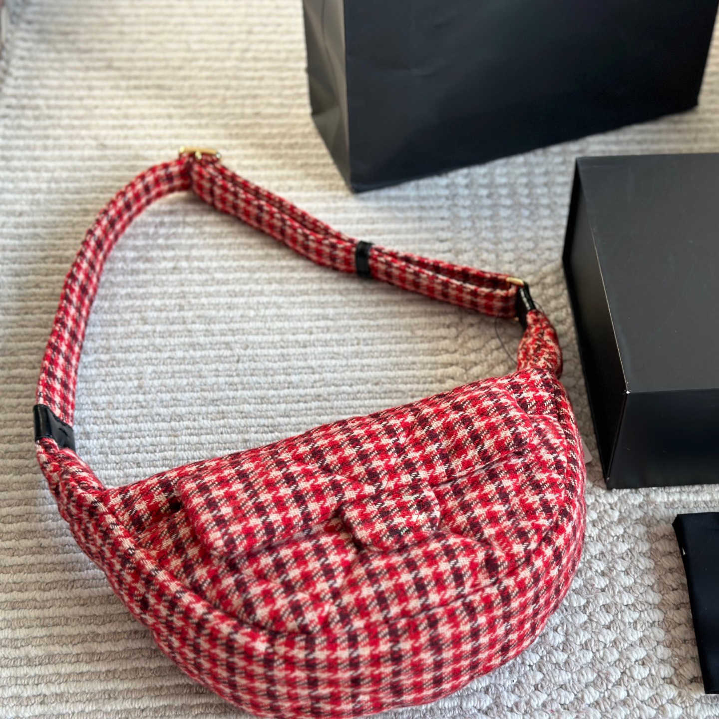 Designer Bag Crossbody Bags Luxury Tote Bag woolen Classic Tweed Quilted Paris Brand Autumn Winter Fashion Women Flap Shoulder Quality Lady Woolen Bag 250115