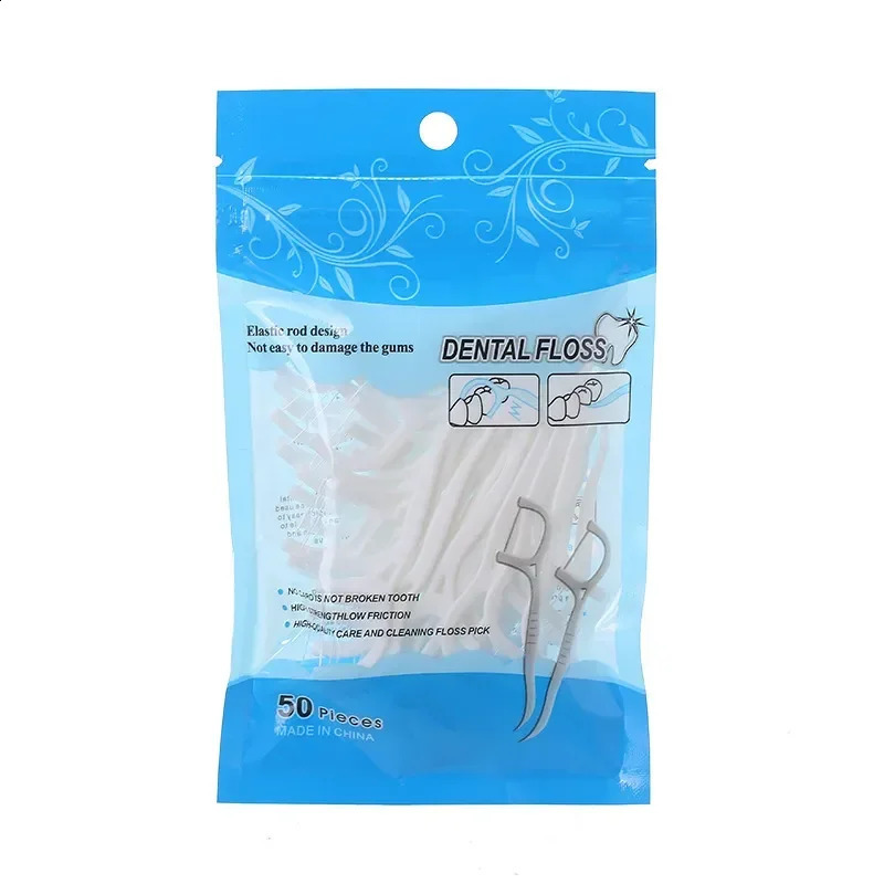 50100pcs Dental Floss Flosser Picks Toothpicks Teeth Stick Tooth Cleaning Interdental Brush Pick 250108