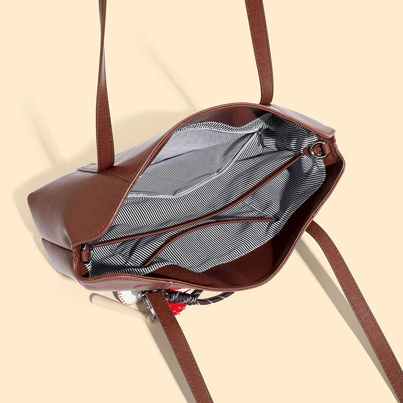 Burminsa Cow Genuine Leather Underarm Shoulder Bags For Women 2025 Crossbody Purses Pillow Tote Ladies Handbags 250113