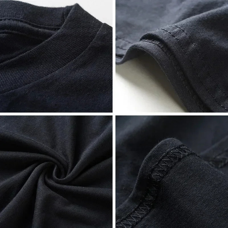 American Retro Cotton T Shirt Cherry Graphics Print Half Sleeved Loose Short Sleeved Simple Tops for Men and Women Couples Y2k 250109