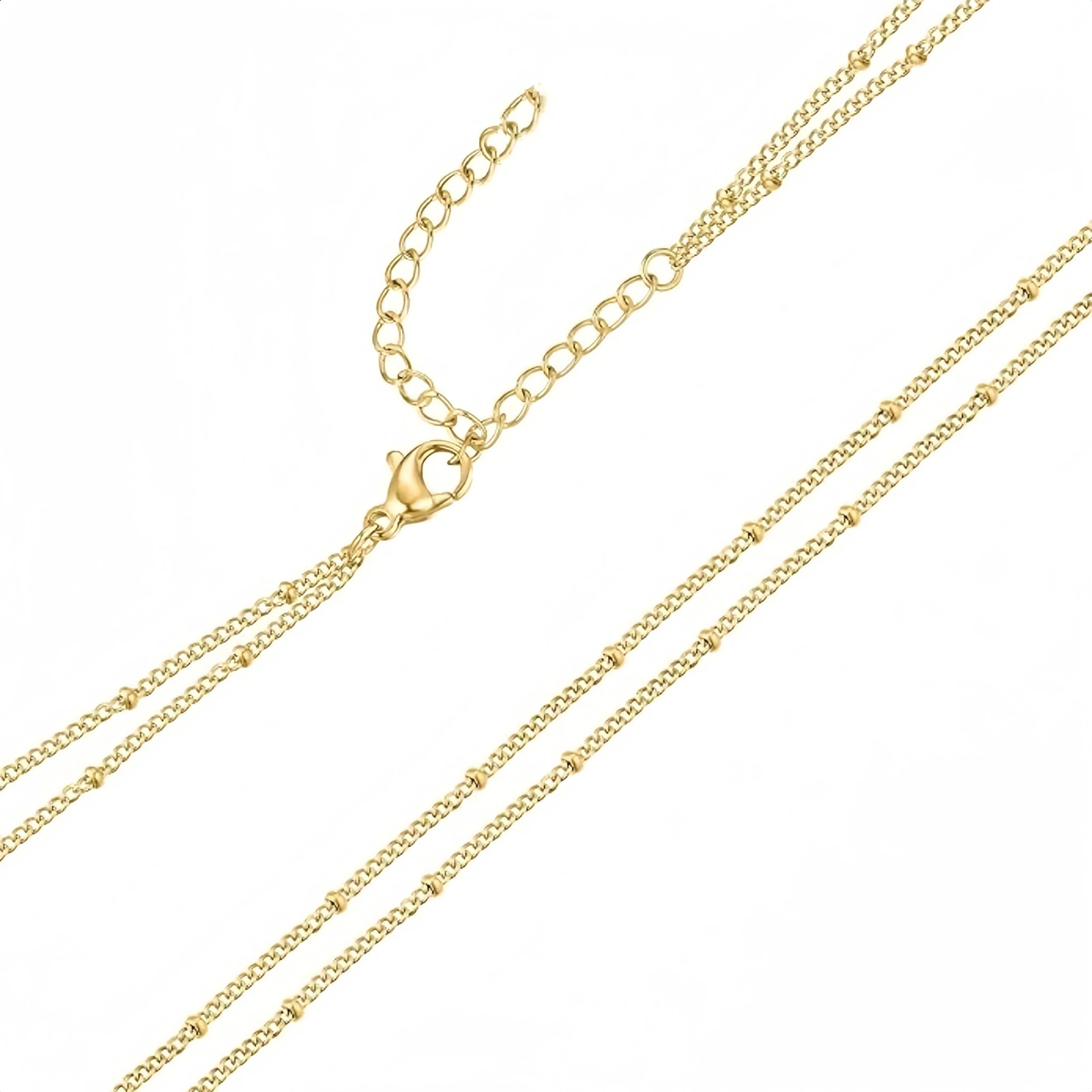 Womens stainless steel beaded anklet 2024 fashion casual trend niche n sexy small beads doublelayer jewelry gifts 250114