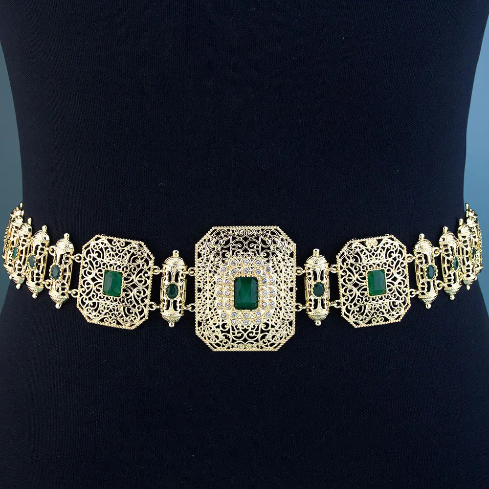 Neovisson Fashion Style Arabic Hand Rope Waist Chian Moroccan Caftan Belt Adjustable Length Women Dress Belt Ladies Favorite 250121