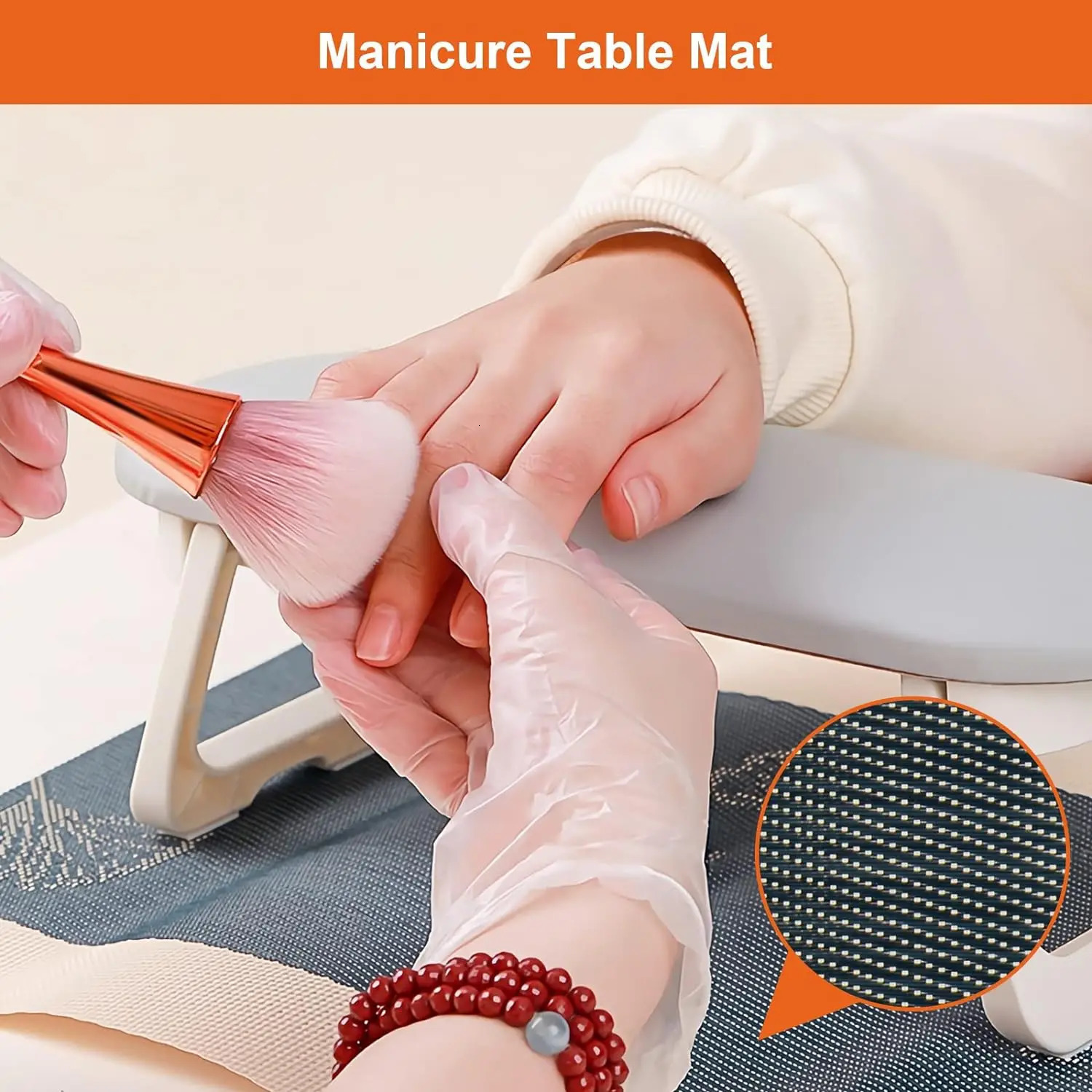 Fashion Nail ArmrestFoldable PU Leather Nail Tools Hand Rest with Nail Table PadSuitable for Home and Nail Salon Use 250121