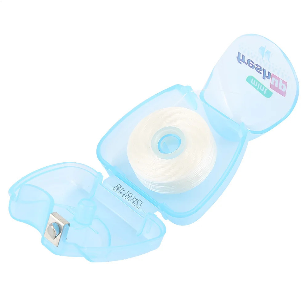 123PCS Portable 50M Micro Wax Floss Interdental Brush Teeth Stick Toothpicks Pick Oral Hygiene Clean Wire Wholesale 250108