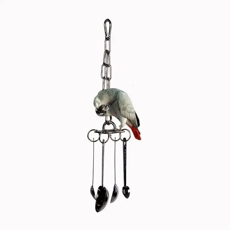 Parrot 304 Stainless Steel Toy Gnawing Climbing Large Medium-sized Diamond Gray Machine Puzzle Bird Cage Display Rack Hanging 250121