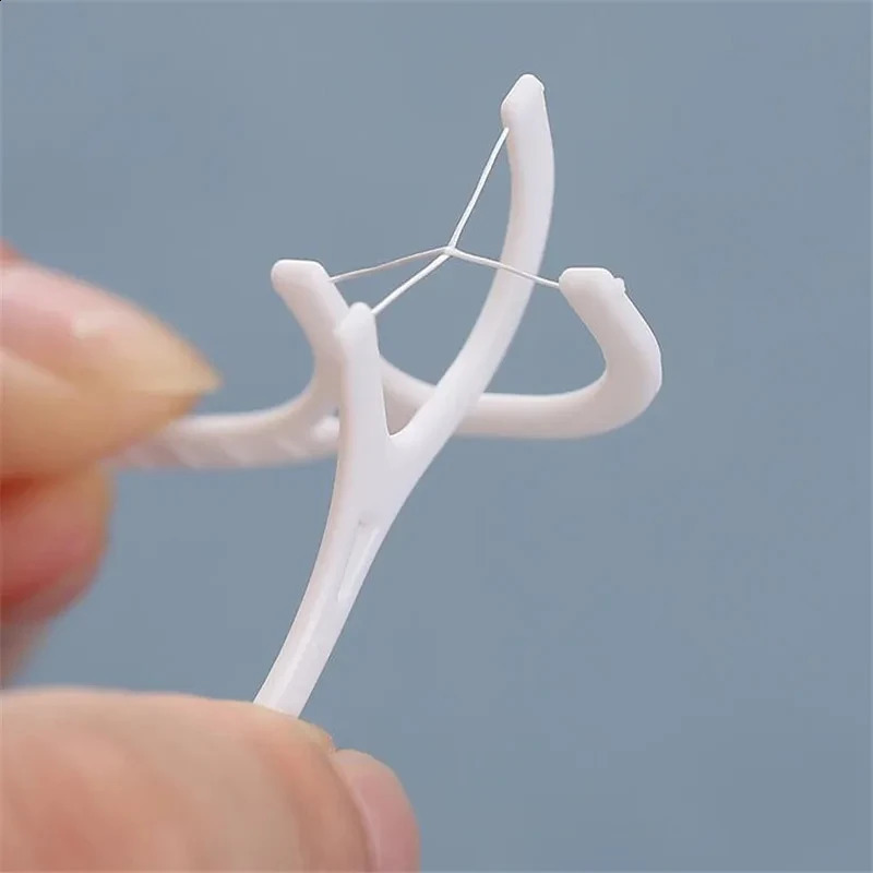 50100pcs Dental Floss Flosser Picks Toothpicks Teeth Stick Tooth Cleaning Interdental Brush Oral Hygiene Care Tool 250108