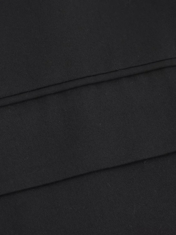 Autumn and Winter Arrivals Womens Cross Lace Twopiece DoubleLayer Lapel DoubleBreasted Wide Suit Jacket 250106