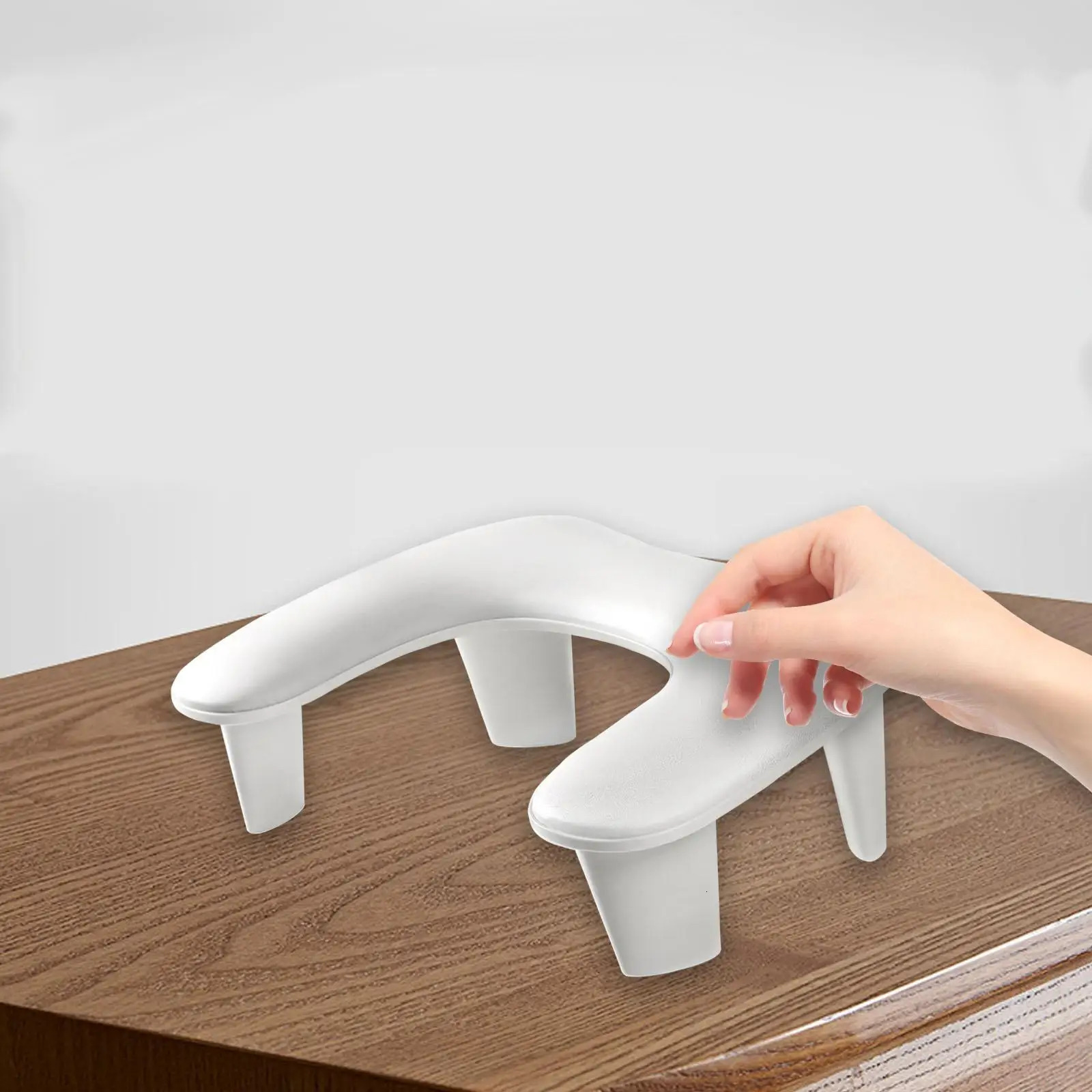 PU Leather U Shape Arm Rest Portable Nail Art Accessories Nail Hand Pillow Non Slip Nail Hand Rest for Home Nails Tech 250121