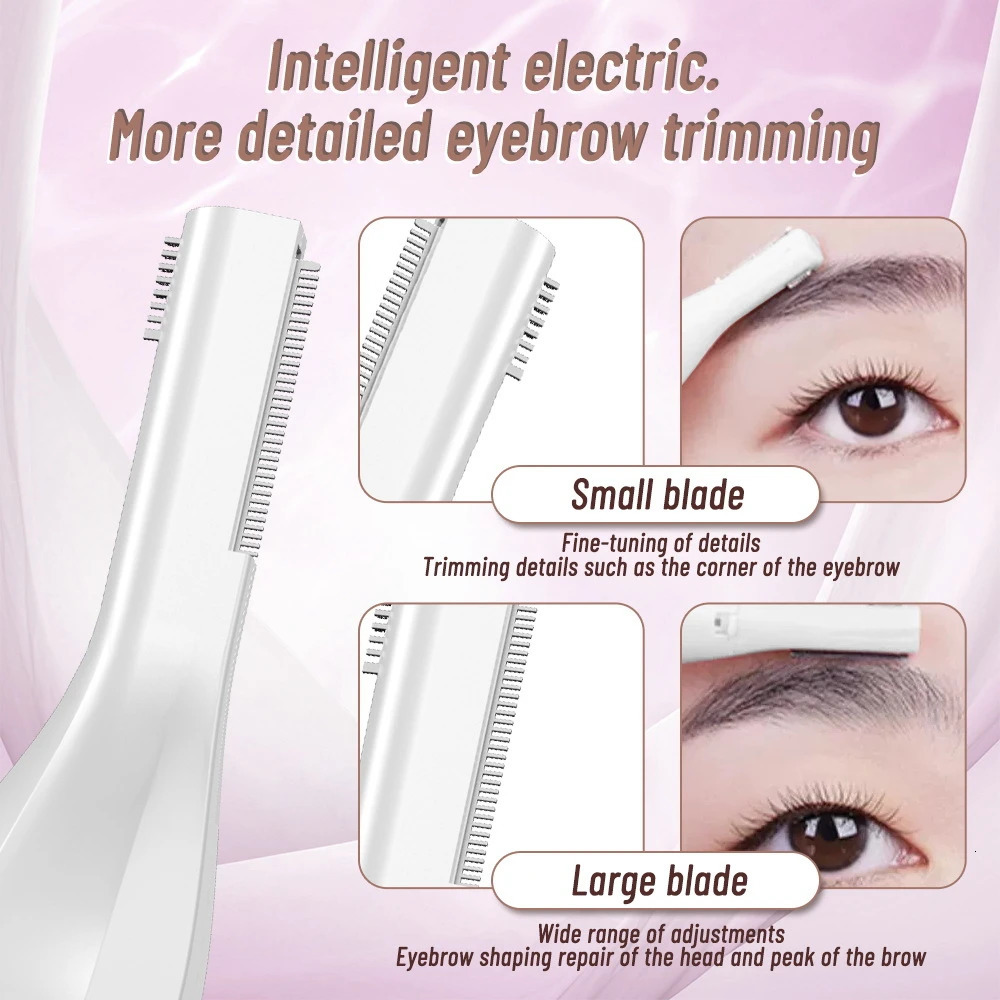 Women Portable Electric Face Eyebrow Hair Body Blade Razor Shaver Trimmer Face Hair Remover Trimmer Use Lady Beauty Remover Tool 250121