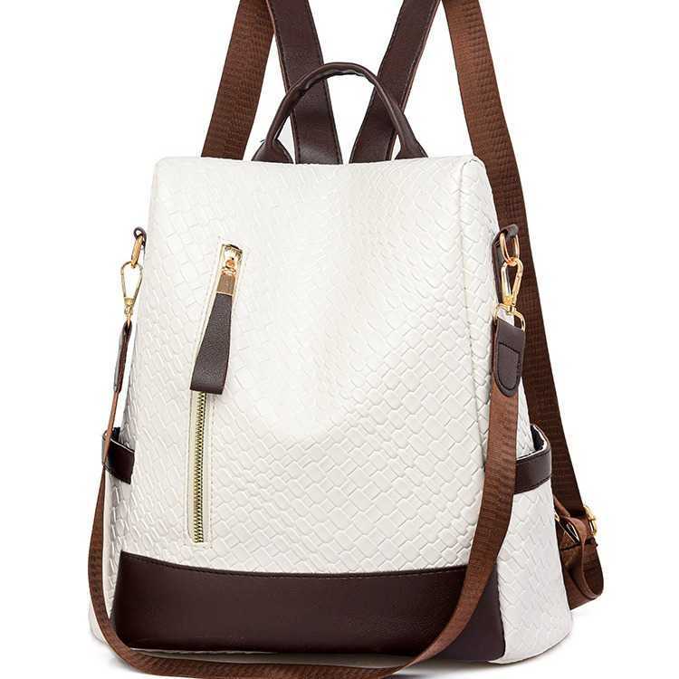 Bag for women new anti theft PU large capacity casual backpack simple commuting womens backpack womens backpack