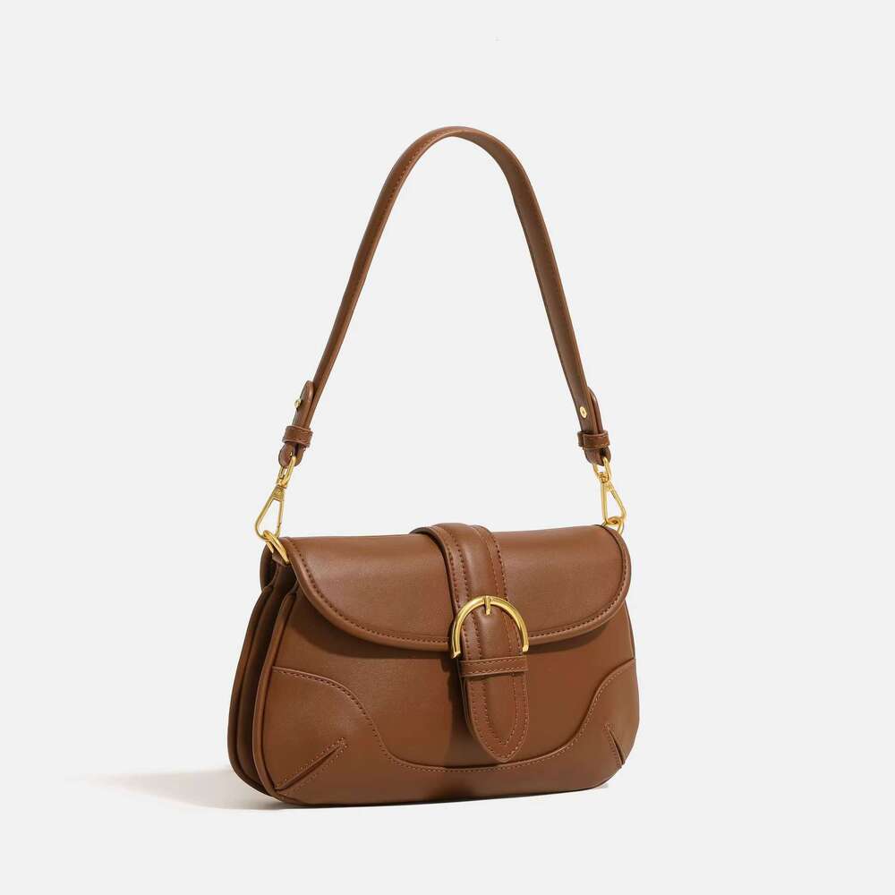 Maxdutti Underarm For Women's 2023 New Shoulder Small Market Retro Lock Buckle Crossbody Saddle Bag Ladies