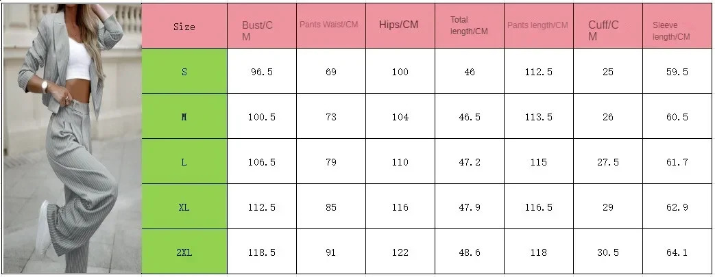 2024 Europe and America Foreign Trade Temperament Casual Striped Short Style Collar Suit Straight Leg Pants Set for Woman 250114Z