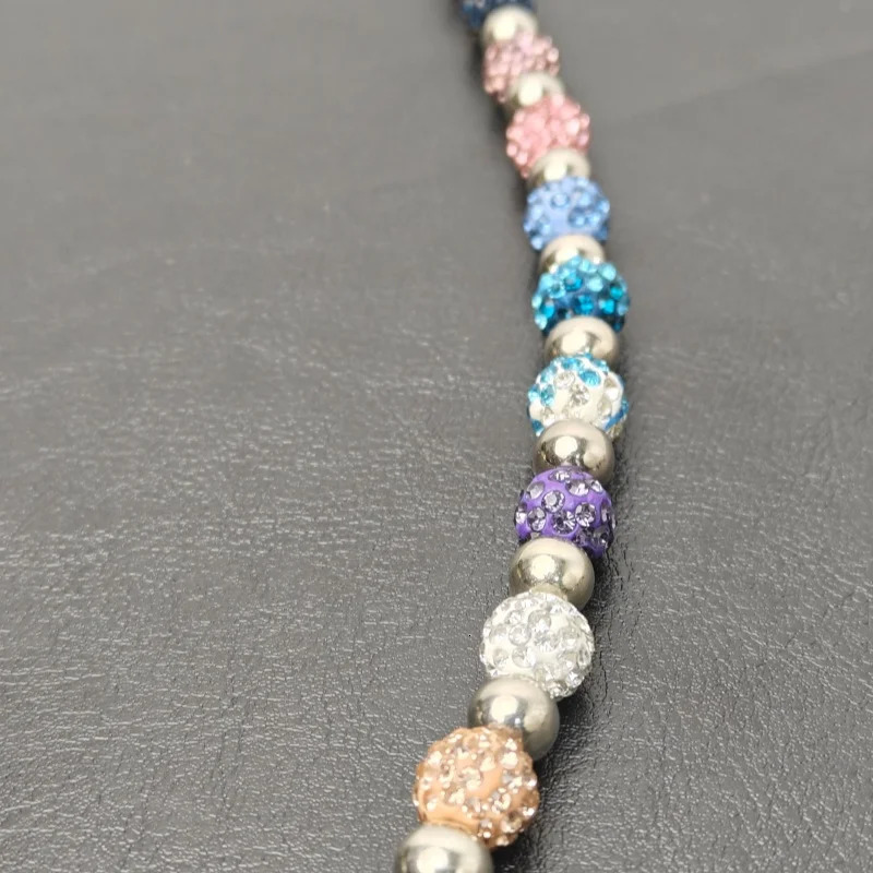 Fashion Round Bead Rhinestone Multicolor Punk Pants Chain Unisex Ones Waist Accessories Multi-functionChain For Bag 250122