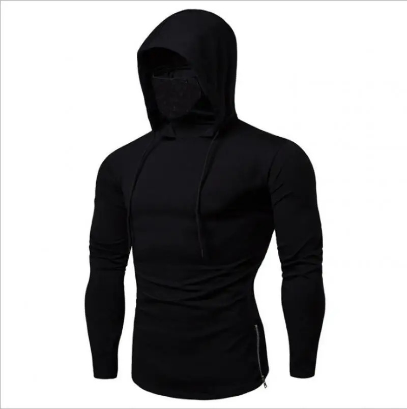Men Solid Color Hoodies Autumn Leisure Fitness Sweatshirt Mens Thin Sweater Hooded LongSleeved Hoodie M5XL 250122