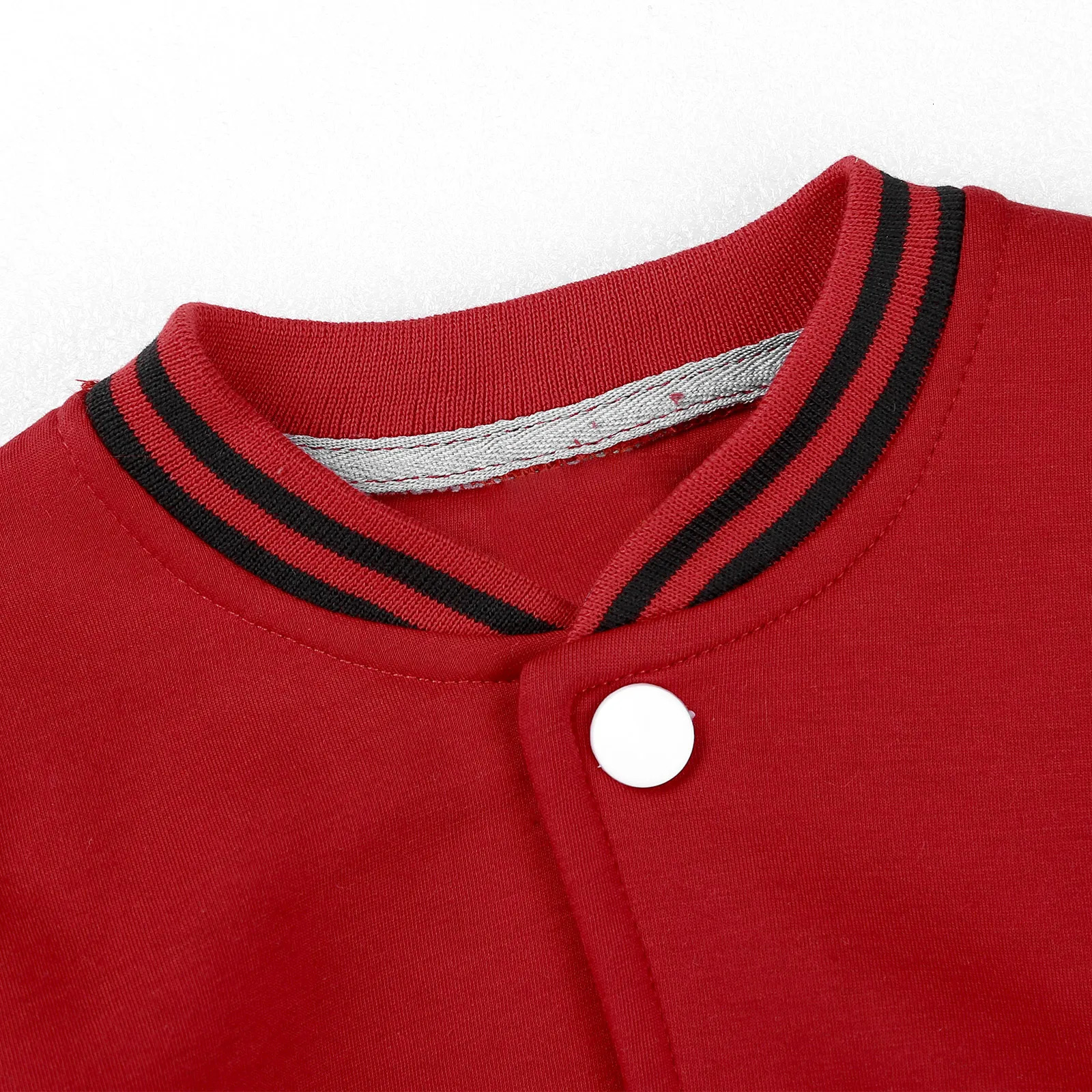Kids Girls Boys Baseball Plain Jacket Childrens Clothing Spring Autumn Varsity Uniforms Coat Long Sleeve Patchwork Outerwear 250113