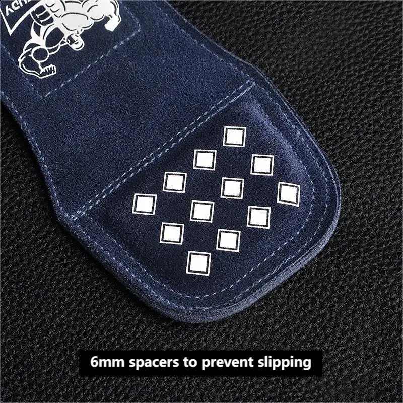 Leather Gym Gloves Pull-ups Lifting Gymnastic Crossfit Anti-Skid Belt Wraps Support Palm Protection Pads Fitness Accessories 250118