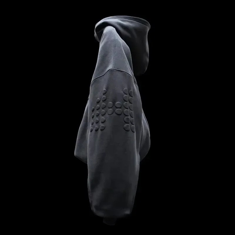 American Fashion Trend Pattern 3D Foam Hoodie Women Street Y2K Hip Hop Joker Fleece Padded Sweatshirts Unisex Punk Hoodies 250122