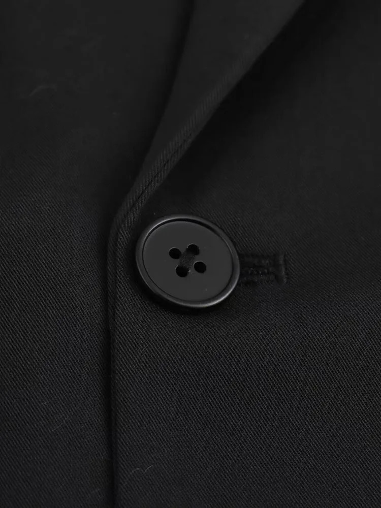 Autumn and Winter Arrivals Womens Cross Lace Twopiece DoubleLayer Lapel DoubleBreasted Wide Suit Jacket 250106