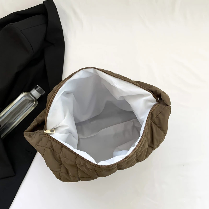 Women Winter Handbag Purses Space Pad Cotton Crossbody Bag Female Pure Color Cotton Padded Quilted Large Ladies Crossbody Bags 250113