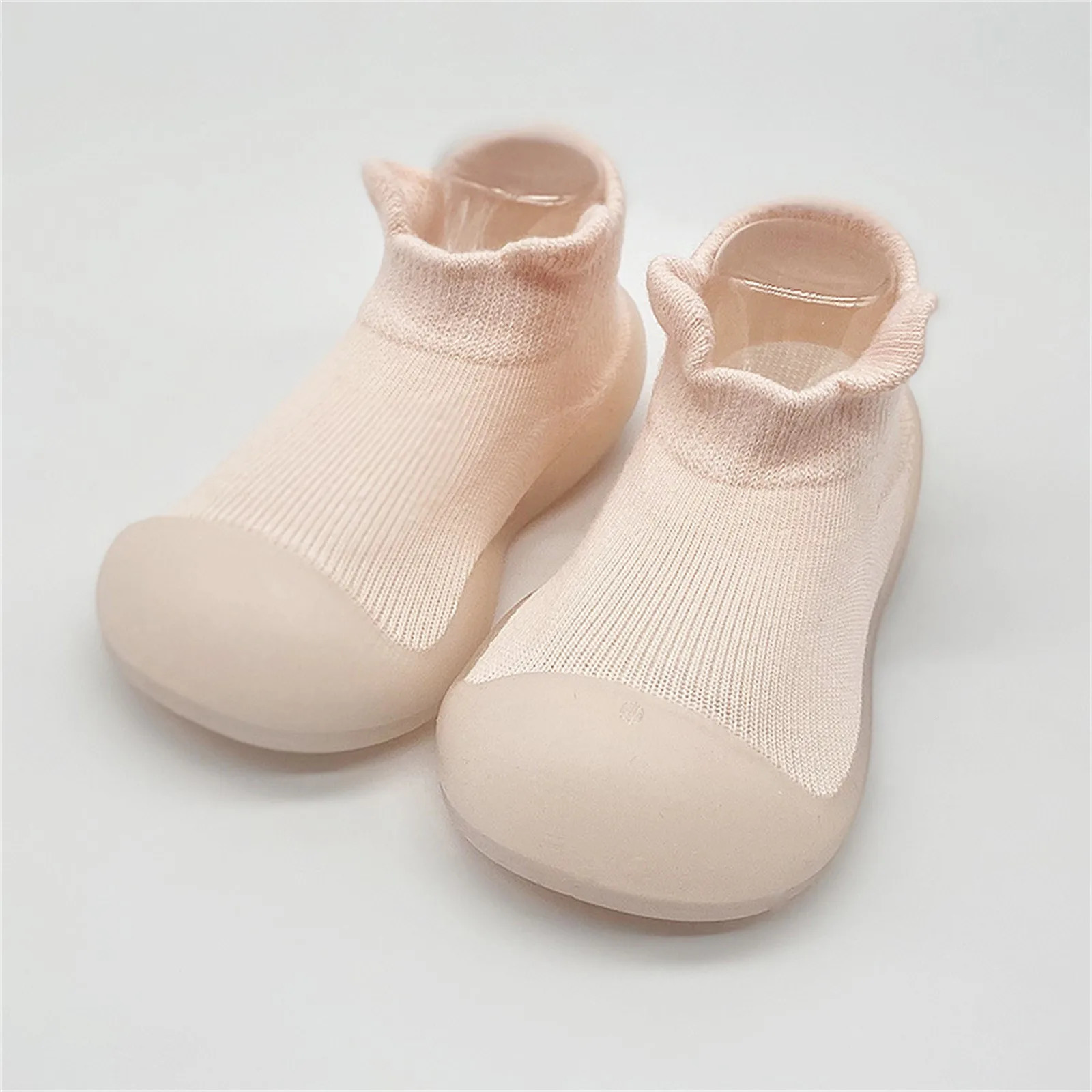 Toddler Kids Infant born Baby Boys Girls Shoes Solid Ruffled Soft Soles First Walkers Antislip Shoes Prewalker Bunny Slippers 250118