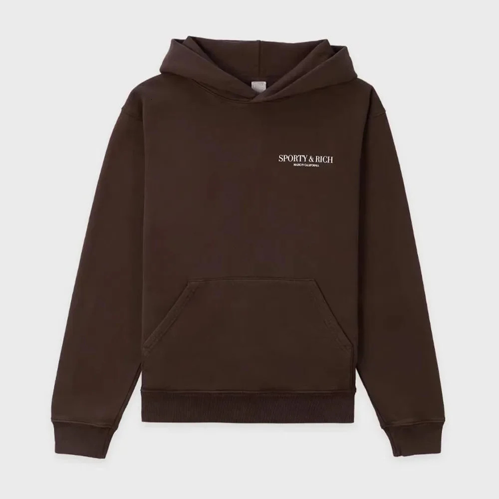 American Retro Style Coffee Long Sleeve Hooded Sweatshirt Spring Women Terry Cotton 90s Casual Jumpers Ins Fashion Y2K Hoodies 250122