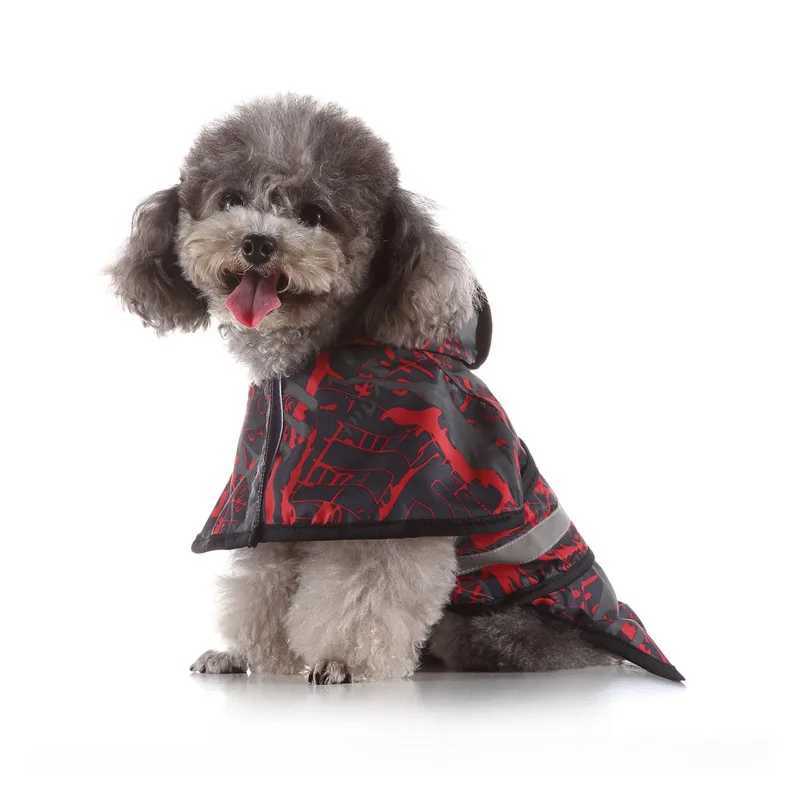 Pet Small Dog Raincoat Reflective Waterproof Clothes Hooded Jumpsuit Rainwear for Small Medium Large DogsXJ250121