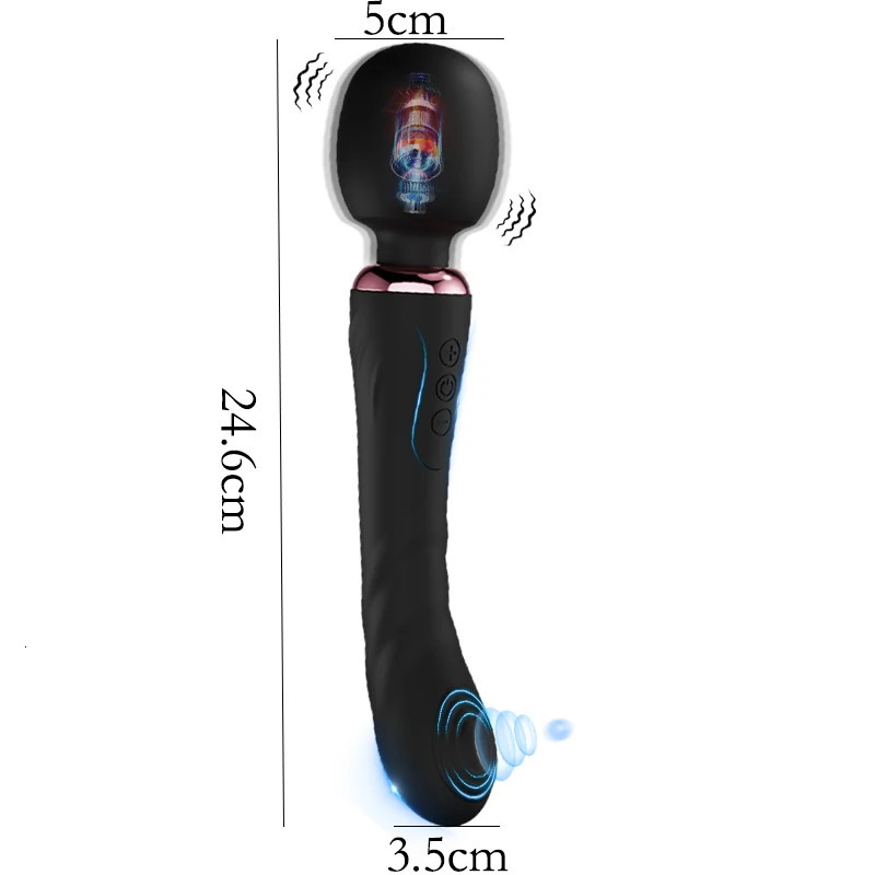 AV Shocking Vibrator for Womens with Dual Head for Intense Pleasure and Sensual Massage Vibrador Femenino 250114