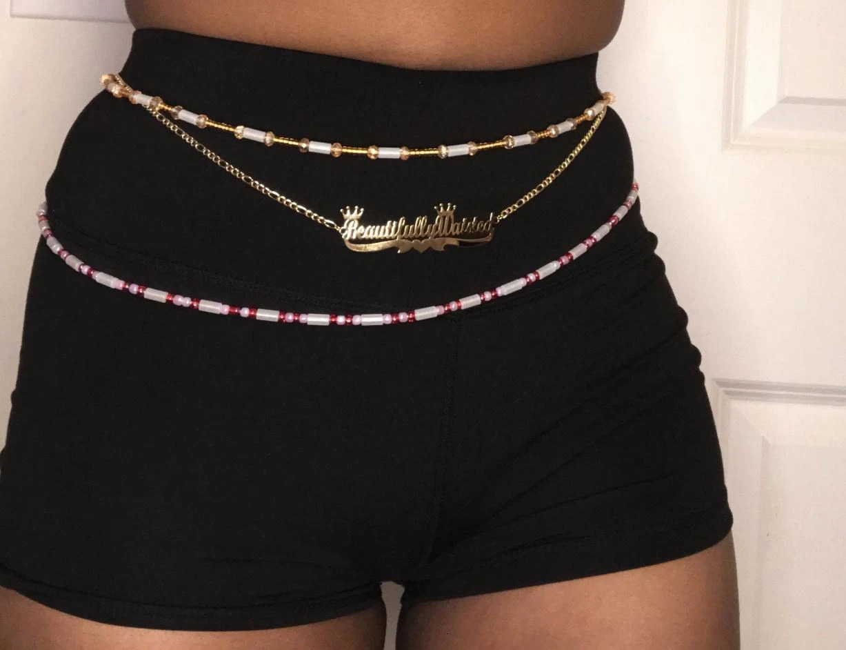 80CM Stainless Name Waist Chain For Women Letters Digital Custom Belly Chain Simple Sexy Body Chain Gift for Girlfriend 250117