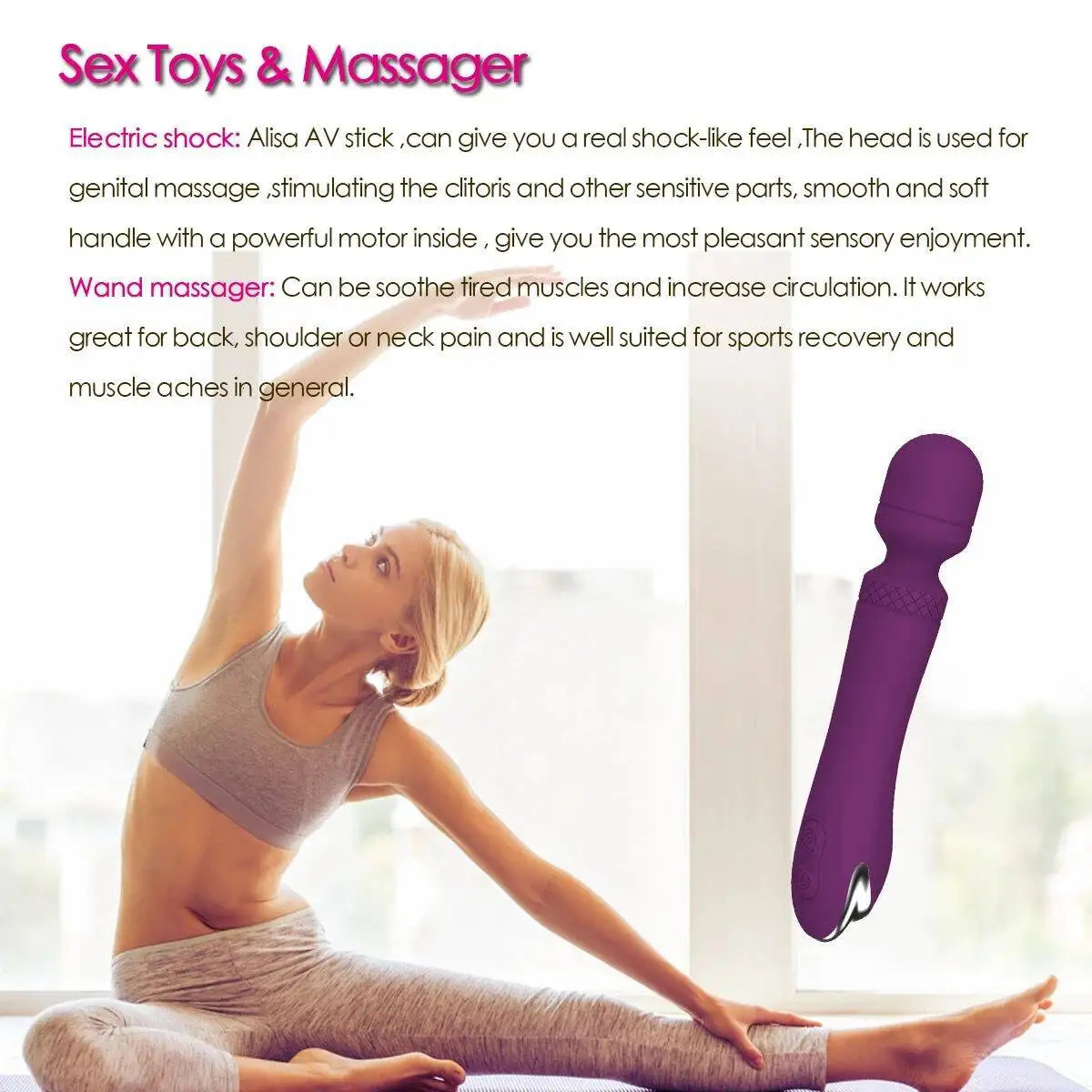selling powerful electric personal wand massager for women vibrator 250114