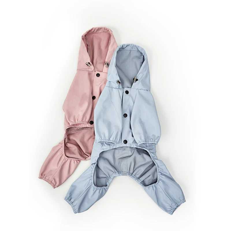 S-XXL Size Pets Small Dog Raincoat Reflective Waterproof Clothing Fashion Outdoor Breathable Puppy Jumpsuit Jacket ClothesXJ250121