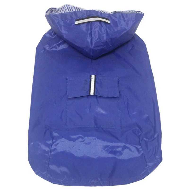 Dog Raincoat Medium Large Dogs Waterproof Hooded Jacket Rain Clothes with Reflective Stripe Outdoor AccessoriesXJ250121