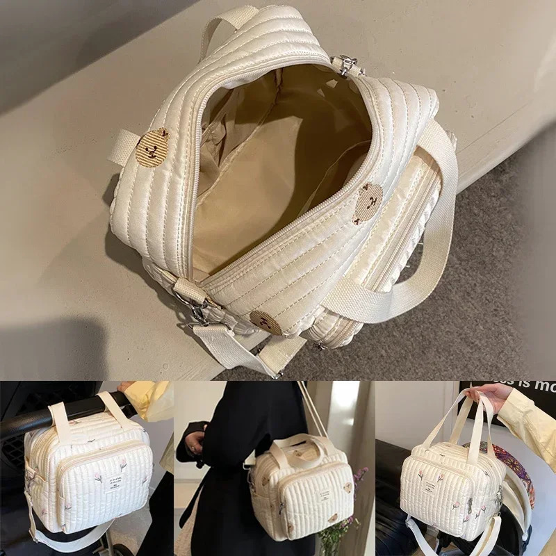 Korea Mommy Bag Baby Stroller Nappy Bag Baby Diaper Organizer Portable Tote Bags Maternity Multi-function Travel Messenger Bags 250118