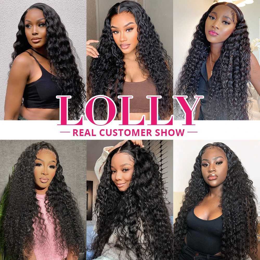 Lolly Deep Wave Bundles With Clo Brazilian Weave Bundles Hair With 4x4 Clo Deep Wave Bundles Human Hair 28 30 InchXJ250120